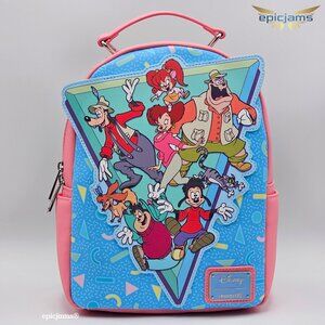 Loungefly Disney Goof Troop Group Portrait Mini Backpack New